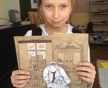 Дзахоева Екатерина, 8 лет, г. Екатеринбург. Фото автора с рисунком